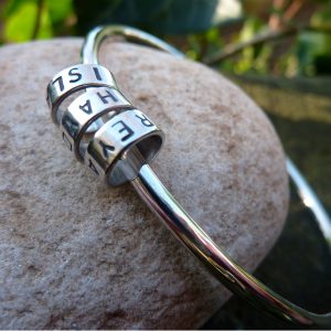 Personalised Silver Bangle