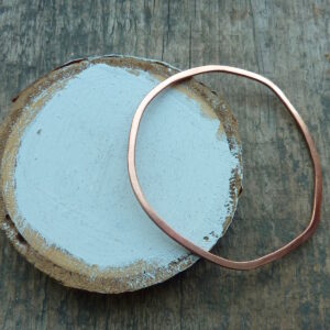 Handmade Asymmetrical Copper Bangle